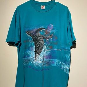 Vintage nature Hawaii Whale shirt 90’s